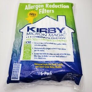 Kirby Part#204808/204811 - Genuine Kirby Style F HEPA Filtration Vacuum Bags - 6